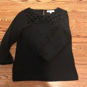 Loft black blouse